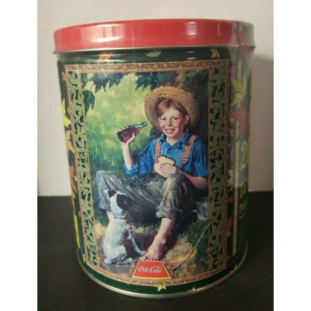 Coca-Cola 200 Piece Puzzle Special Edition Vintage 1998 Sealed Tin Boy Dog U157